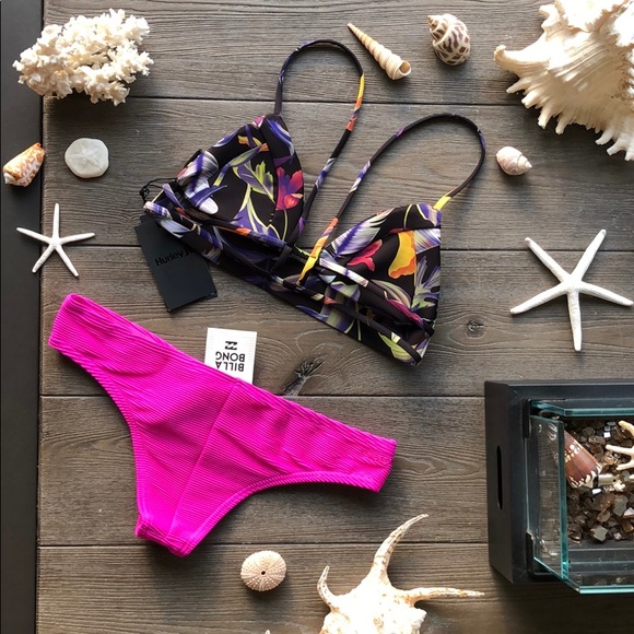 🌴🌼HURLEY- FLORAL BIKINI SET🌼🌴 - Picture 11 of 12